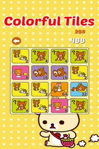 2048 Rilakkuma : Slide The Tiles Numbers Puzzle Match Games For Free Editions screenshot 2