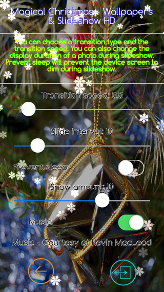 【免費娛樂App】Magical Christmas - Wallpapers & Slideshow HD with animated snow and carols!-APP點子