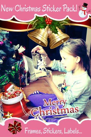 Photo Sticker Enhance Booth Pro - Holiday, Christmas and Birthday Stickers for your photos screenshot 2