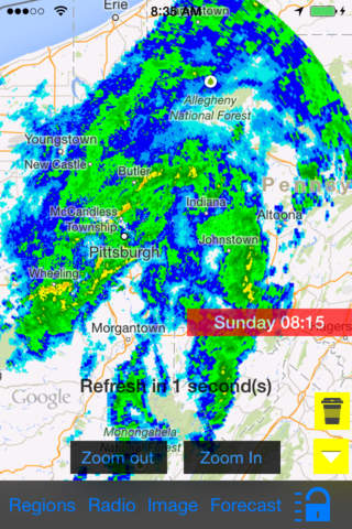 PA/Pennsylvania/US Instant Radar Finder/Alert/Radio/Forecast All-In-1 - Radar Now screenshot 2