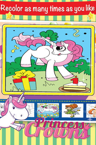 My Little Pony Draw Coloring Fairy Tale Princess: Paint Color Character Book For kids screenshot 4