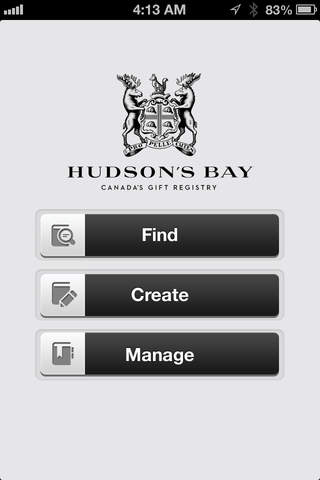 Hudson's Bay Gift Registry screenshot 2