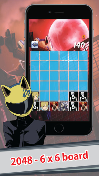 【免費遊戲App】Durarara 2048 Edition - All about best puzzle : Trivia games-APP點子