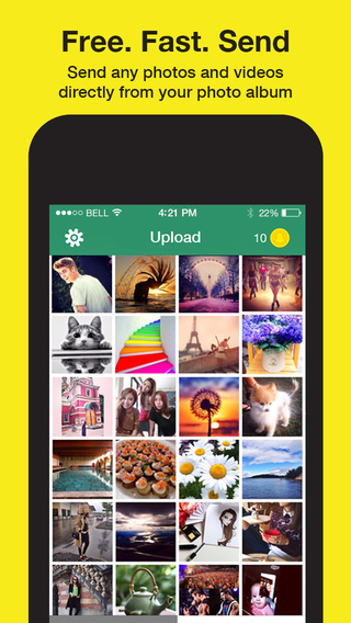 Snap Up For Snapchat - Send photos videos from your camera roll