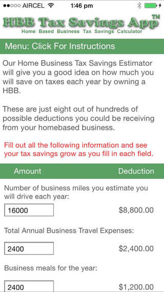 HBB Tax Savings App