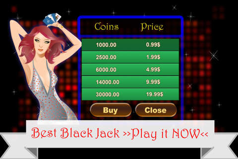 A Shocking Party BlackJack - with Sexy Girl on the Real Casino BJ Cards Game screenshot 3