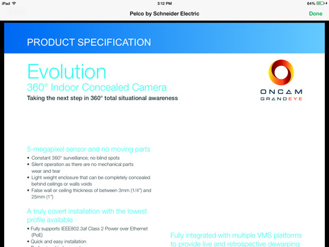 Pelco's Camera Guide for iPad screenshot 3