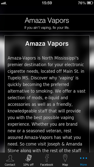 【免費商業App】Amaza Vapors-APP點子