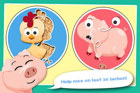 Play with Farm Animals Cartoon Jigsaw Game for toddlers and preschoolers screenshot 2