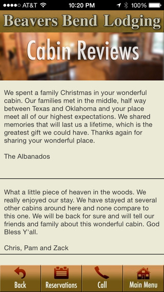【免費旅遊App】Beavers Bend Lodging-APP點子