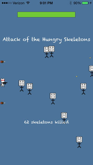 【免費遊戲App】Attack of the Hungry Skeletons-APP點子