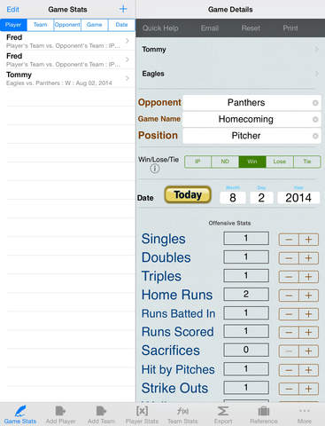 【免費運動App】Baseball Stats & Game Statistics Tracker: Offensive, Pitching, & Fielding for Players-APP點子