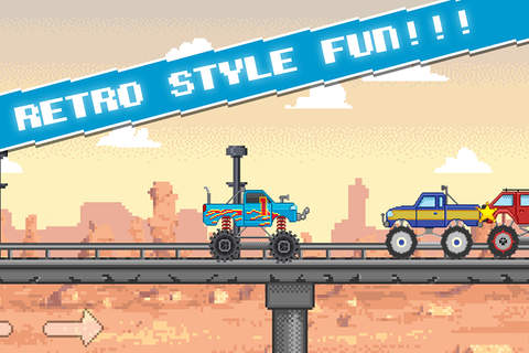 4x4 Retro Truck Run – Classic Roads Monster Legends Pro screenshot 4
