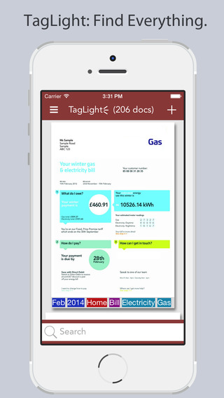 TagLight - Scan Tag and Find Your Documents