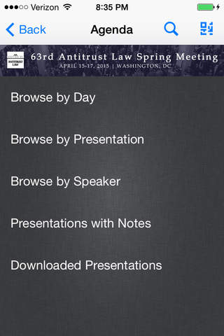Antitrust Spring Meeting 2015 screenshot 3
