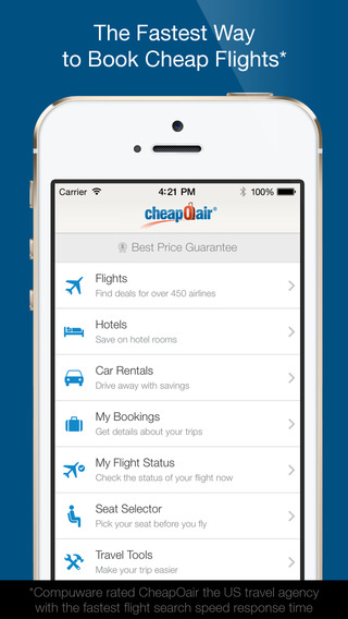 【免費旅遊App】CheapOair Flights, Hotels & Cars-APP點子