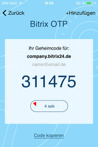 Bitrix24 OTP screenshot 3