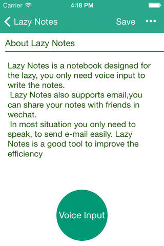 Lazy Notes screenshot 2