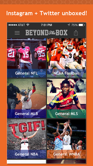 Beyond the Box: Curated sports Instagram photos and Twitter news