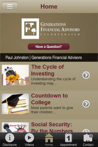Generations Financial Advisors screenshot 2