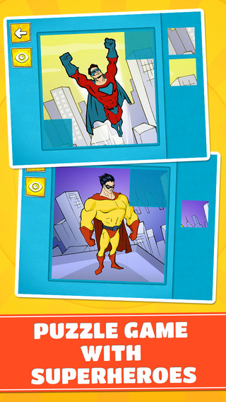 Superheroes Team Puzzles - Cool Logic Game for Toddlers Preschool Kids and Little Boys - Free