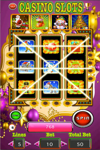Play Casino Slots Machines: Free Slots of Merry Christmas screenshot 4