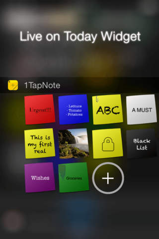 1TapNote - Notes directly on the Home Screen and Today Widget by 1Tapps screenshot 2
