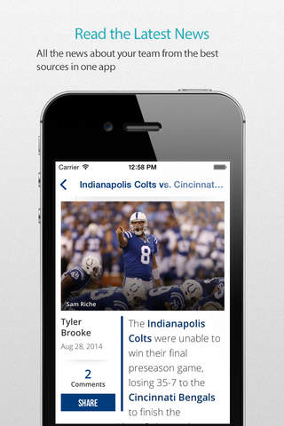 Indianapolis Football Alarm screenshot 3