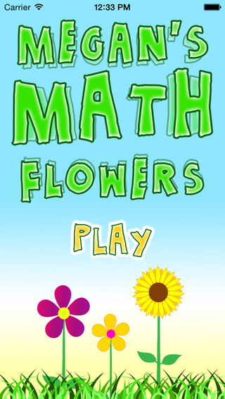 Math Flower Flash Cards