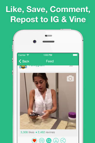 VSaver Pro for Vine - Watch, Download, Repost and Share Best Videos screenshot 2