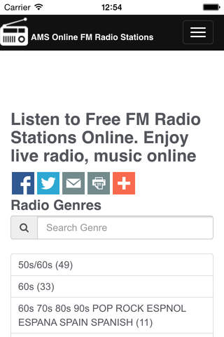 AMS Online FM Radio Stations screenshot 4
