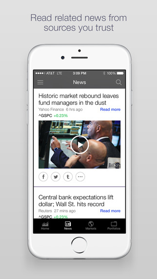 【免費財經App】Yahoo Finance - Real time stocks, market quotes, business and financial news, portfolio and alerts-APP點子