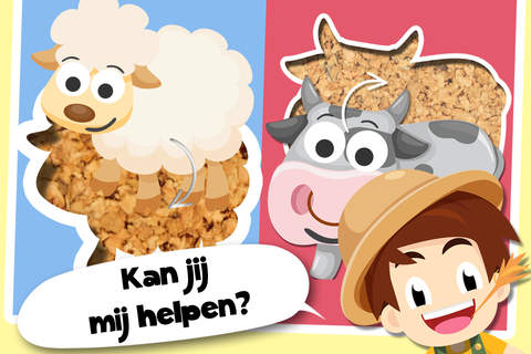 Toddler Tommy Farm Animals Cartoon - Barn and farm animal puzzles screenshot 2