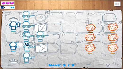 【免費遊戲App】Doodle War - Defense Game-APP點子