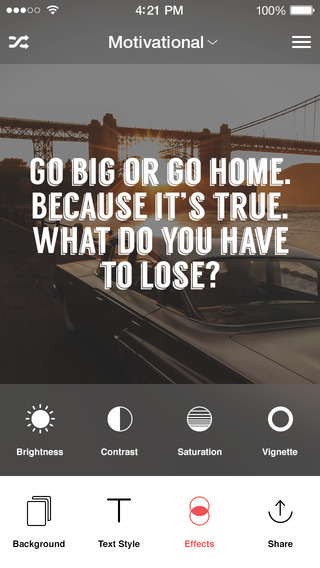 【免費娛樂App】Kwote: A Quote Maker for Inspirational and Motivational Quotes, Sayings and Text on Photo Background Editor-APP點子