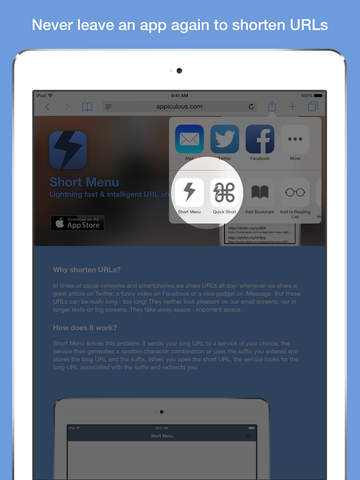 免費下載工具APP|Short Menu - Lightning fast & intelligent URL shortener app開箱文|APP開箱王