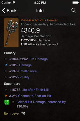 Mobile Assistant for Diablo 3 screenshot 4