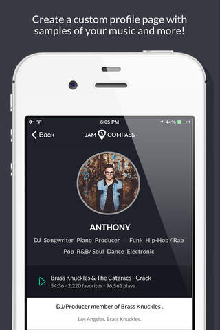 Jam Compass - Discover and connect to musicians screenshot 2