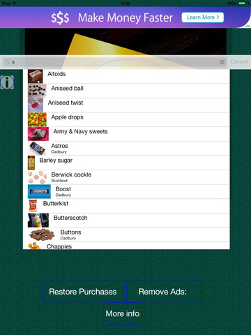 【免費書籍App】Chocolates & Sweets UK Dictionary-APP點子