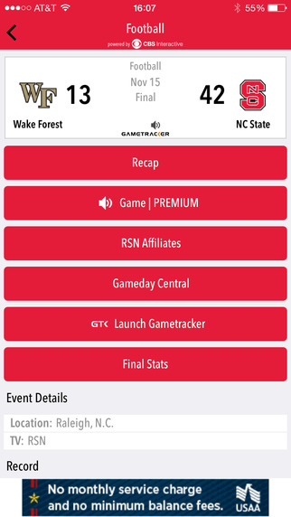 【免費運動App】GoPack.com Gameday LIVE-APP點子