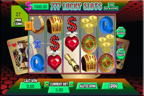 777 Lucky Play Slots Casino Machines With Free Roulette and Vegas Blackjack Jackpot screenshot 3