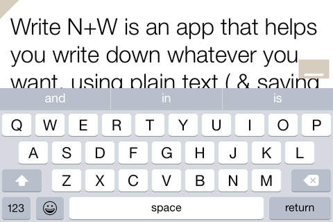 Write N+W screenshot 2