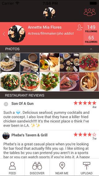 LiveDish : NYC's premier app for restaurant reviews food photos and menus.