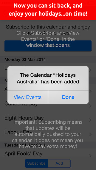 免費下載生產應用APP|Holidays Australia (public, school, state, national holidays) - HolidayCal app開箱文|APP開箱王