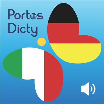 PortosDicty Nutzbare Deutsch Italienische Phrasen mit Muttersprachler Audio/frasi utili italiano-tedescho con audio madrelingua LOGO-APP點子