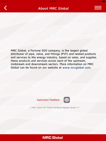 【免費商業App】MRC Global PVF Mobile Handbook for iPad-APP點子