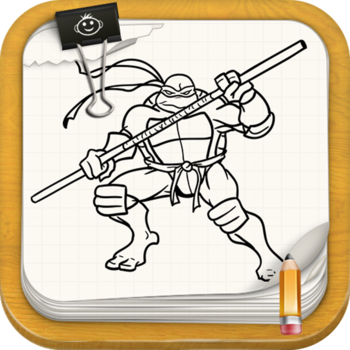 Learn To Draw : TMNT Ninja Turtles LOGO-APP點子