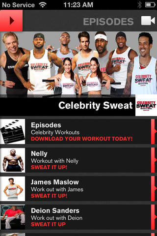 Celebrity Sweat screenshot 2