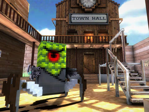 Block Gun 3D: Aliens and Cowboys для iPad