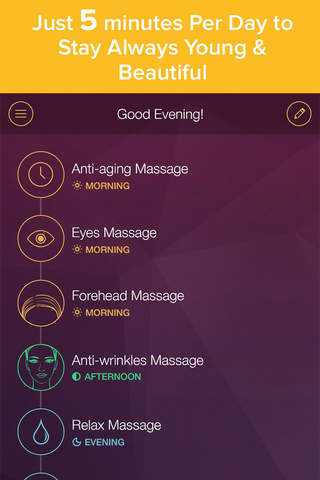 Facial Massage PRO: maintain beauty with best anti-aging techniques & skin care tips screenshot 2
